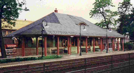 The Berwyn train station, now along the Metra Rail commuter line.